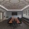 Ekena Millwork 83W x 83H x 38T Large Anderson Decorative Fretwork Wood Ceiling Panels, Wood Paint Grade CELW83X83X0375ANDMF - alternate 4